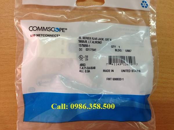 Nhân mạng Commscope Rj45 Cat6